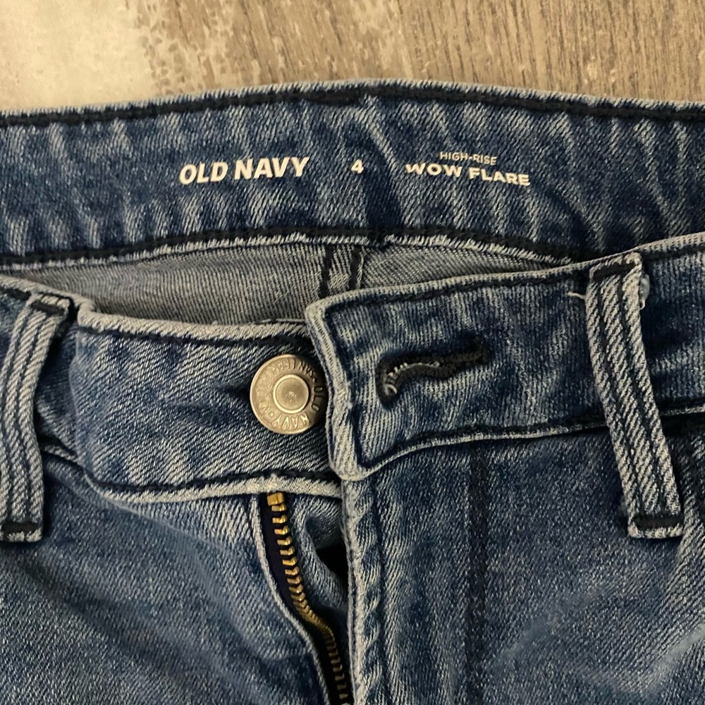 Old Navy Blue Flare Women's Jeans - Picture 3 of 4